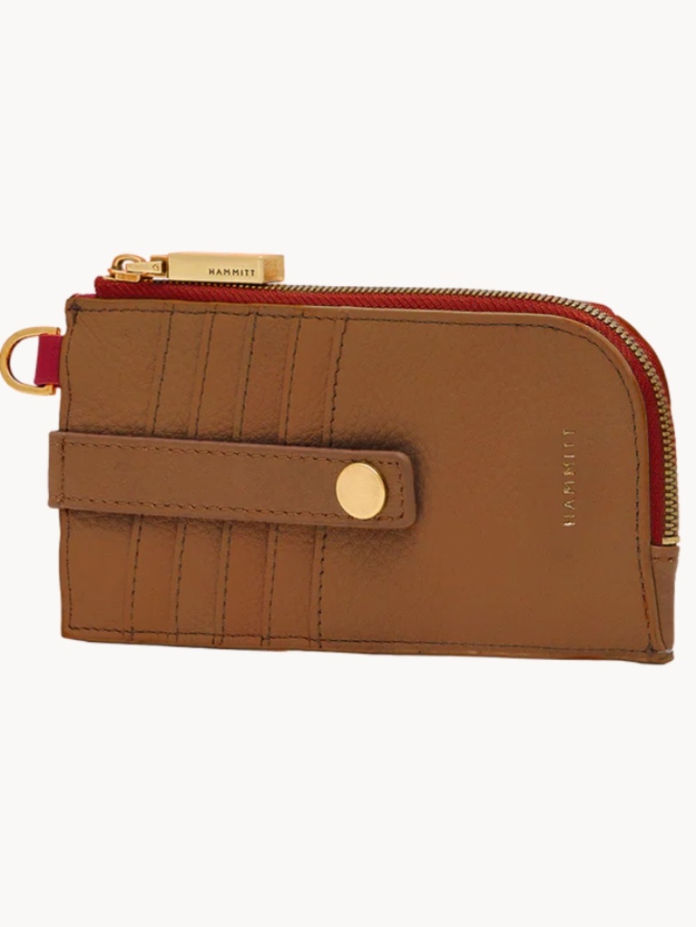 Hammitt Mahogany Brown Wallet/Card Holder w/Brushed Gold Hardware - NEW w/tags - Picture 2 of 5